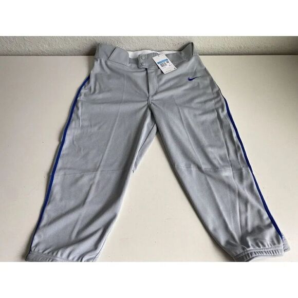 Nike Vapor Select Knicker Baseball Pant Grey Royal Piping Men’s Size M NEW - Picture 1 of 11